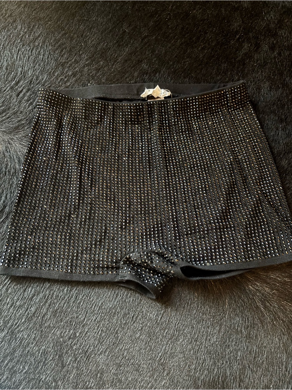 Bear Dance Black Studded Bike Shorts